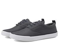 Sperry Men's Striper II CVO SeaCycled Sneaker, Grey Canvas, 8.5 Wide