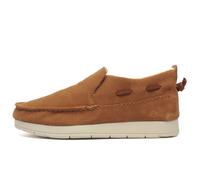 Sperry Moc-Sider Scarpe Slip On Donna In Camoscio Con Pelliccia Tan