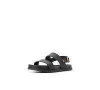 Sperry Sandali da donna Capri in pelle con due cinturini, nero, 5.5
