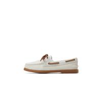 Sperry Scarpa da barca originale da donna con 2 occhielli, bianco, 8 Wide