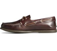 Sperry Scarpe da barca da uomo A/O 2-Eye Wash. Lea Tortora, marrone lucido, 44 EU