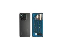 SPES Copribatteria originale per Xiaomi Redmi Note 14 4G, colore nero, versione globale con strisce adesive premontate in fabbrica e vetro per fotocamera.