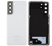 SPES Original Coperchio della Batteria per Samsung Galaxy S21 5G G991B Bianco Coperchio Posteriore,Coperchio della Batteria/Pellicola Adesiva