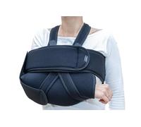 SPES - Tutore Spalla e Braccio Shoulder Block, Immobilizzatore Post Operatorio per Lussazione e Frattura Omero, Sostegno Ambidestro Regolabile - Taglia Unica, Nero