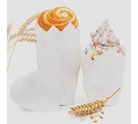 Spesh 100 pirottini di carta a forma di tulipano per cupcake, usa e getta, per matrimoni, compleanni, feste di Pasqua, riunioni di famiglia (bianco)