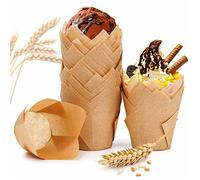 Spesh 100 pirottini di carta a forma di tulipano, per matrimoni, compleanni, feste di Pasqua, riunioni di famiglia (colore di base)