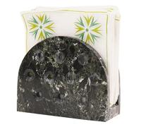 Speshstone - Portatovaglioli in marmo nero fatto a mano, portatovaglioli per tavolo, portatovaglioli, tovaglioli di carta e porta fazzoletti