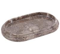 SPESHSTONES Vassoio da bagno in marmo da 24 cm Oceanic fatto a mano, tavolino da caffè e vassoio per profumi, per gioielli, candele e trucchi, decorazione per il bagno e accessori per il piano di