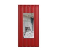 Spessa tenda per porta in tessuto Oxford isolante termico con PVC impermeabile e insonorizzato per porta invernale, antivento, copertura per porta rossa, 139,7 x 238,8 cm