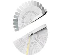 Spessimetri in acciaio inox 32/16 lame 0,03-0,1 mm spessimetro metrico/imperiale per misurare lo spessore della larghezza standard per chitarra, candela, valvola, misura pistone