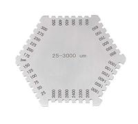 Spessimetro da 25-3000um Pratico pettine a film umido in acciaio inossidabile ad alta precisione con custodia nera Strumento manuale per misurare lo spessore del rivestimento