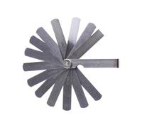 Spessimetro Calibro di spessore professionale, strumento di misurazione dello spessore, riempitivo di fessure metriche, materiale in acciaio 0,05-1 mm/0,05-1 mm/0,04-0,88 mm(14 Blade 0.05-1mm)