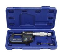 Spessimetro Digitale 0-, Micrometro Elettronico 0.001mm, Set con Chiave e Display LCD Ampio - Misurazioni Precise, Conversione Unità mm/in, Ideale per Uso Professionale e Hobbisti