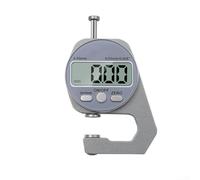 Spessimetro digitale da 0 a 10 mm, con tre teste di misurazione in acciaio inox, a gomito piatto e corpo compatto in lega di alluminio, per lavori sul campo (capelli corti)