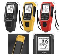 Spessimetro digitale progettato per l'ispezione della vernice automobilistica e la verifica dello spessore della placcatura in metallo in ambienti industriali (giallo)