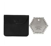 Spessimetro in Acciaio Inossidabile,Scheda Pettine Esagonale Per Pellicola Bagnata, Spessimetro Per Pellicola Bagnata Misuratore di Spessore della Vernice Per La Misurazione della Pellicola Bagnata