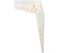 Spessimetro in acciaio inox 0-15 mm con incrementi di 0,2 mm, graduazione su un solo lato, per misurazione meccanica meccanica automobilistica industriale