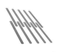 Spessimetro metrico in acciaio, spessore 0,9 mm, lunghezza 150 mm, confezione da 10 pezzi per distanza valvola e configurazione chitarra, offset con foro per appendere