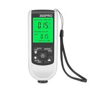 Spessimetro, Misuratore di spessore for auto con retroilluminazione LCD digitale, strumento di misurazione del rivestimento della vernice in metallo 0-2000um(WHITE)