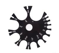 Spessimetro professionale per filo e diametro del materiale da 1 mm a 25 mm su acrilico nero, con segni facili da leggere e costruire