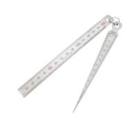 Spessimetro Set da 1-15 mm, calibro a cuneo, righello di misurazione, sonda, calibro conico, strumenti di misurazione delle distanze, righello in acciaio, calibro di spessore della valvola a cuneo