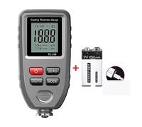 Spessimetro Vernice Misuratore di spessore del rivestimento della vernice'automobile TC100 0.1um/0-1300 Tester di spessore del film della vernice'automobile che misura(Grey with battery)