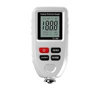 Spessimetro Vernice, TC100 Calibro di spessore blu for strumenti di misura for auto FE/NFE Tester for vernice for auto 0-1300μm Calibro di spessore for vernice for auto(White)