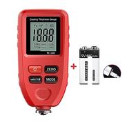 Spessimetro Vernice TC100 Calibro di spessore blu for strumenti di misura for auto FE/NFE Tester for vernice for auto 0-1300μm Calibro di spessore for vernice for auto(Red with battery)