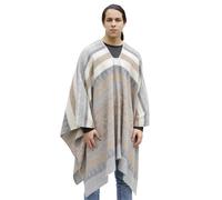 Spesso Lana Alpaca Poncho Donna Uomo Alpaca Mantello Cappotto Cherokee Design