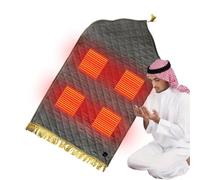 Spesso Tappeto da Preghiera | Comfortevole E Adatto Alla Pelle - Tappeto Riscaldante Elettrico Per Preghiere - Per Giardino Auto Sedile Divano Tendone Anziani Adulti Uomini Donne Yoga Allenamento