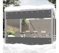 Spessore 0,55 mm Telone in PVC Telo antipioggia Resistente alle intemperie e ai raggi UV per gazebo da giardino Portico Garage Copertura per piante agricole
