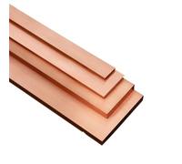 Spessore 3/4/5/6/8/10/12mm T2 Barra piatta in rame rosso Striscia Piastra in rame puro Barra in rame Asta CNC Materiale fai da te Può essere personalizzato(6x30x500mm)