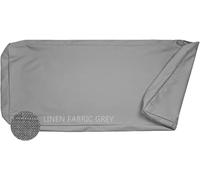 Spessore 8 Cm Fodera Per Cuscini Da Esterno | Panche E Sedie Giardino | Tessuto Lino Naturale Lavabile | Base Antiscivolo | Impermeabile | Cerniera Lampo(Gray,130x60x8cm)
