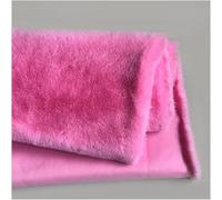 Spessore artificiale morbido peluche corto 180x50 cm peluche tessuto in pelliccia finta for costumi, cosplay, artigianato d'arte, fotografia, decorazione della casa, giocattoli(Dark Pink)