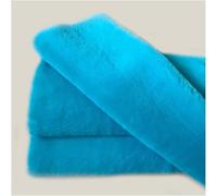 Spessore artificiale morbido peluche corto 180x50 cm peluche tessuto in pelliccia finta for costumi, cosplay, artigianato d'arte, fotografia, decorazione della casa, giocattoli(Medium Blue)