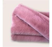 Spessore artificiale morbido peluche corto 180x50 cm peluche tessuto in pelliccia finta for costumi, cosplay, artigianato d'arte, fotografia, decorazione della casa, giocattoli(Grayish Pink)