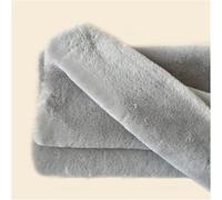 Spessore artificiale morbido peluche corto 180x50 cm peluche tessuto in pelliccia finta for costumi, cosplay, artigianato d'arte, fotografia, decorazione della casa, giocattoli(Light Gray)
