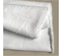 Spessore artificiale morbido peluche corto 180x50 cm peluche tessuto in pelliccia finta for costumi, cosplay, artigianato d'arte, fotografia, decorazione della casa, giocattoli(White)