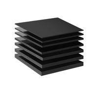 Spessore del nero 150x150mm 3-30mm dello strato poliossimetilene di POM for gli ingranaggi dei pezzi meccanici CNC(25mm Thickness)
