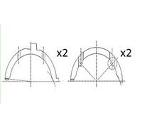 Spessore di registro, Albero a gomiti per DAEWOO MERCEDES-BENZ 123 124 190 CLASS