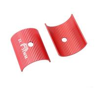 Spessore di transizione per manubrio della bicicletta, per 25,4-31,8 mm e 31,8-35 mm, con corpo in lega di alluminio per una migliore precisione di montaggio (rosso da 31,8 a 35)