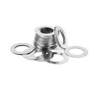 Spessore distanziale del cuscinetto Rondelle in acciaio inossidabile ispessite da 100 pezzi, kit di assortimento rondelle piatte 0,1 mm, spessore sottile M3, M4, M5(M4x9)