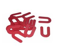 Spessori a ferro di cavallo a forma di U, distanziatori per piastrelle in PP da 3 mm, per marmo e granito, porcellana, cunei di livellamento riutilizzabili per installazioni verticali orizzontali, 100