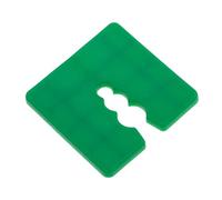 Spessori d'imballaggio piatti per il fai da te - Cuneo distanziatore per livellare, distanziare piastrelle, porte, finestre, installazione - (Confezione da 50) 50x50x4mm in plastica con codice colore