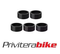 SPESSORI FORCELLA CARBONIO PGRECO SET 5PZ. 1-1/8' 15MM - PG-SC15