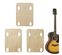 Spessori Per Manico Chitarra | 3 Pezzi In Legno Di Precisione,Cunei Per Regolazione Manico Bolt-On - Per Musicisti Appassionati Di Musica Principianti Adulti Aula Studio Viaggio Palco Festa