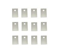 Spessori per sella per chitarra da 0,2 mm, set di spessori per ponte, quantità di 12, adatti per Floyd Rose utilizzati per regolare l'altezza della sella