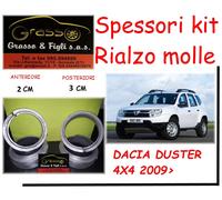Spessori Rialzo Molle SPACER SPRING DACIA DUSTER 4X4 kit completo 2 cm e 3 CM