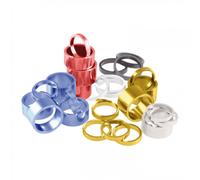 Spessori Serie Sterzo 1 pollice Alluminio Nero 5mm Set 10 Pezzi