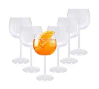 Spetebo Bicchieri riutilizzabili in plastica Gin Tonic, 570 ml, resistenti ai graffi, set da 4 pezzi, da campeggio, da cocktail, da campeggio, riutilizzabili, aperitivi, cocktail, feste, in plastica